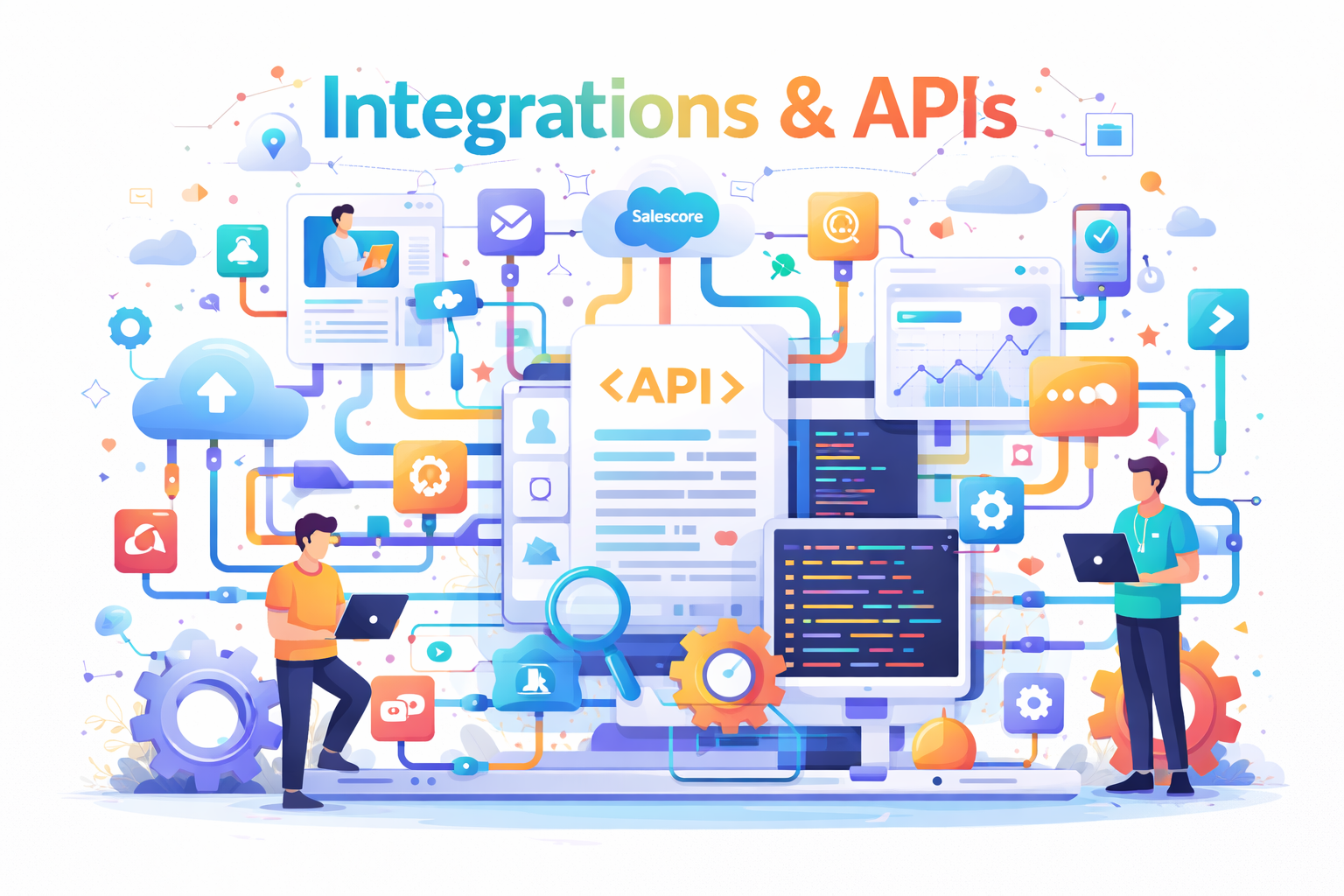 Integrations and APIs illustration